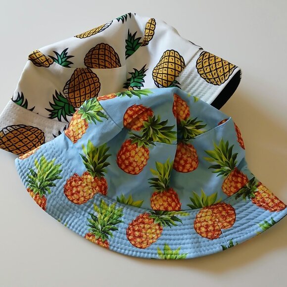 Unbranded Pinapple Bucket Hats Set of 2 EUC Men's - Picture 8 of 9
